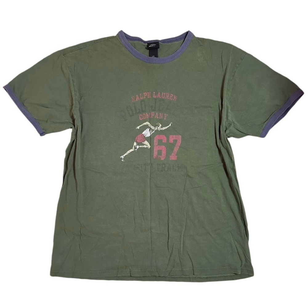 green vintage ralph lauren tshirt